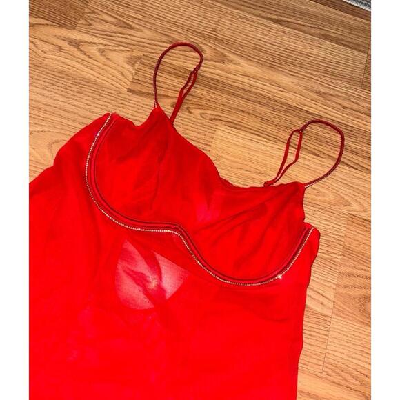 Auden Rhinestone Lingerie Dress Nightie Size Medium - Picture 10 of 12